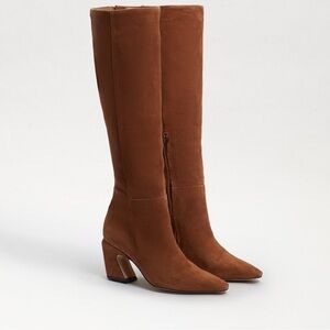 Sam Edelman Sulema knee high boots, toasted pecan suede